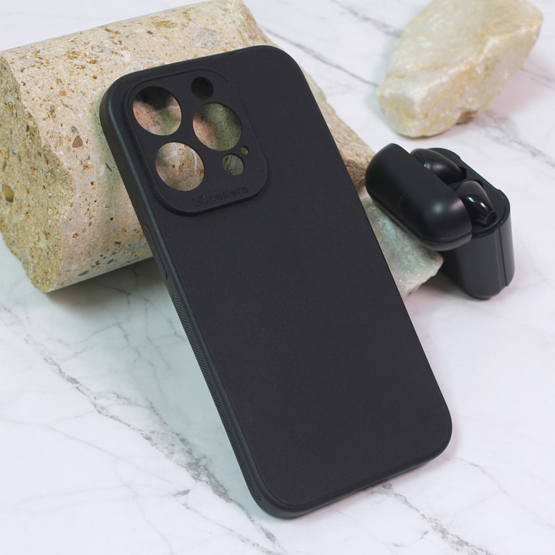 Maska 3D Camera za iPhone 15 Pro crna