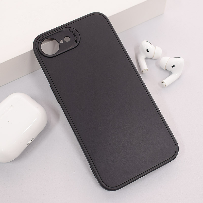 Maska 3D Camera za iPhone 16e crna