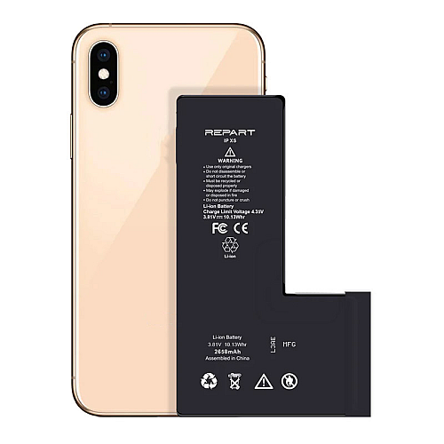 Baterija Repart za iPhone XS (Bez IC konektora) (2658 mAh)