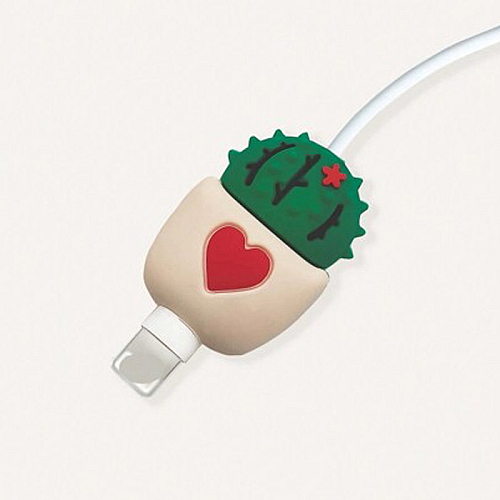 Zaštita za kabel kaktus beli