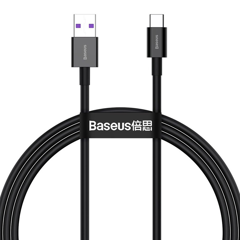 Kabel Baseus Superior Series Fast Charging na Type-C USB 66W crni 1m