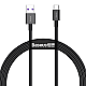 Kabel Baseus Superior Series Fast Charging na Type-C USB 66W crni 1m