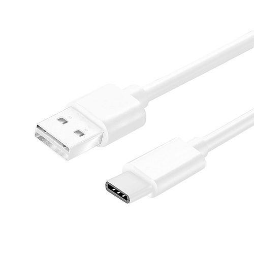 Kabel USB na Type-C beli 1m