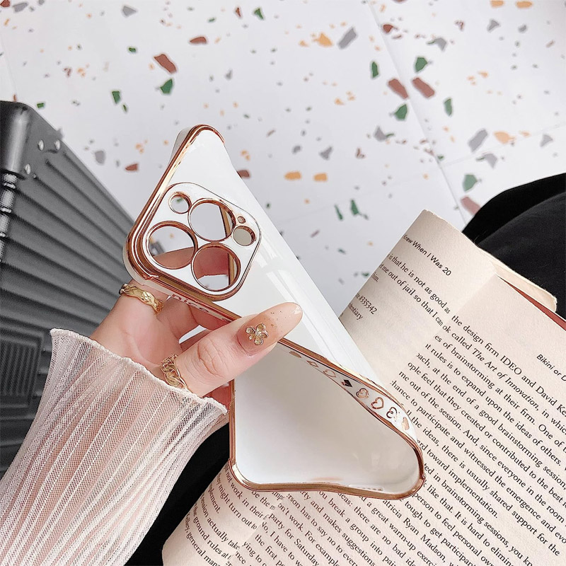 Maska Heart Frame za Samsung A16 5G/ A166B roze