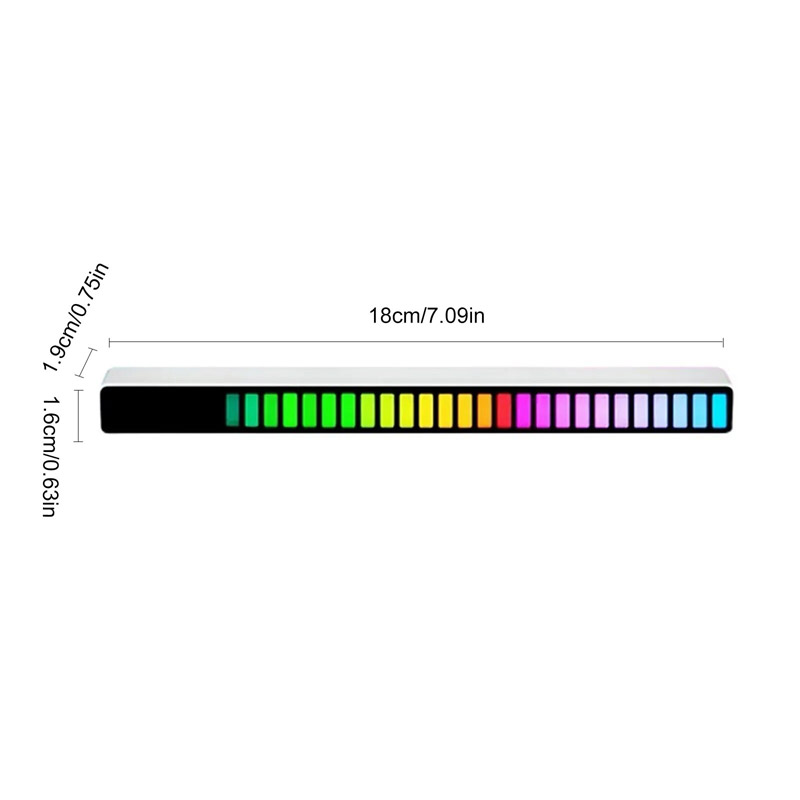 LED Lampa 182mm/ 32 boje Type-C bela