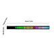 LED Lampa 182mm/ 32 boje Type-C bela