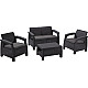 Baštenski set Corfu II, PE-ratan, grafit CU 223204
