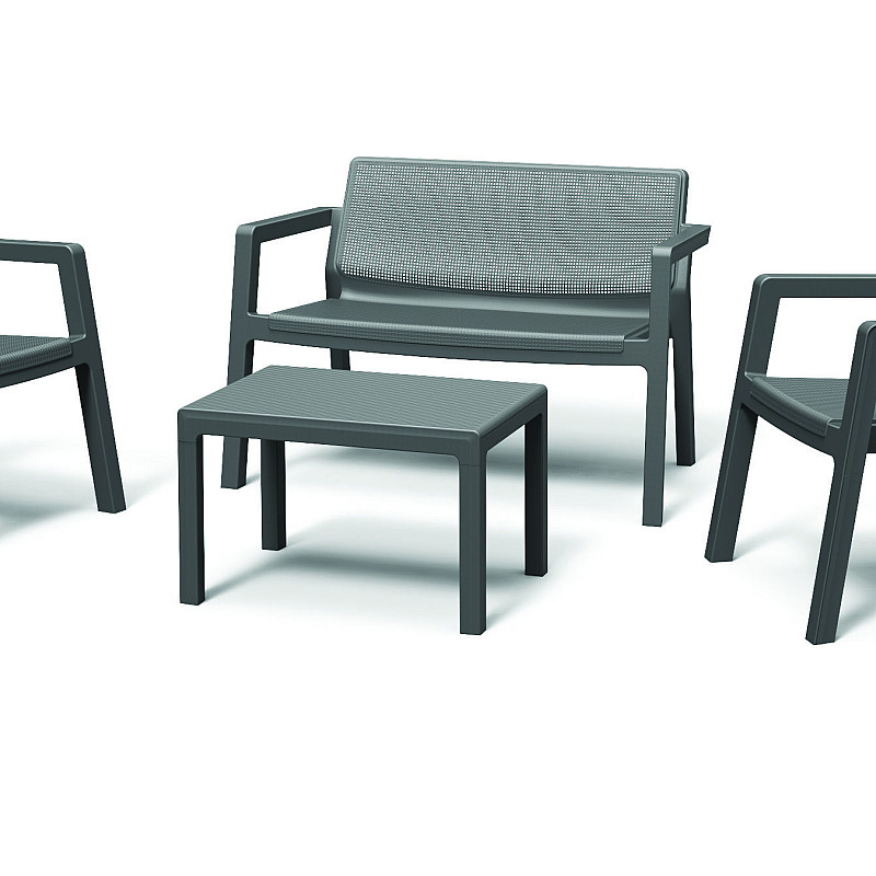 Baštenski set Emilly Patio bez jastuka, grafit CU 246589
