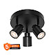 Osram Primal PL crna spot lampa 3xGU10 4099854587382E
