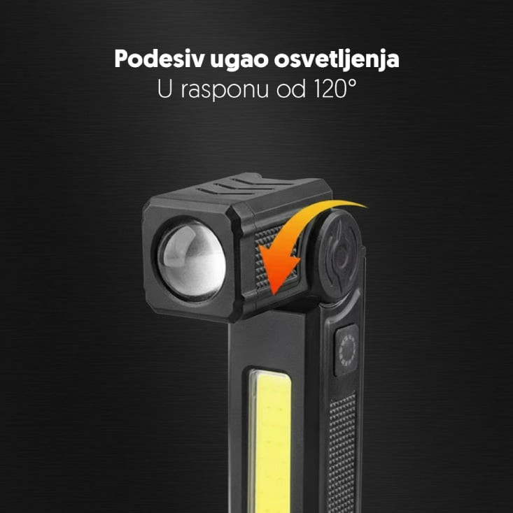 Punjiva LED baterijska lampa 3W P50 LED PL6704