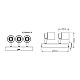 Osram Primal PL crna spot lampa 3xGU10 4099854587382E