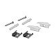 Set aluminijumski profil za LED trake 1m 24.7x7 LPR-508/1-SET