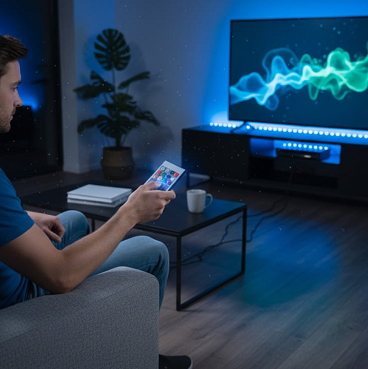 Kontroler za RGB LED trake sa daljinskim upr. 432W KON-RGB/20