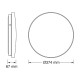 Osram LED plafonjera sa senzorom 24W 6500K IP44