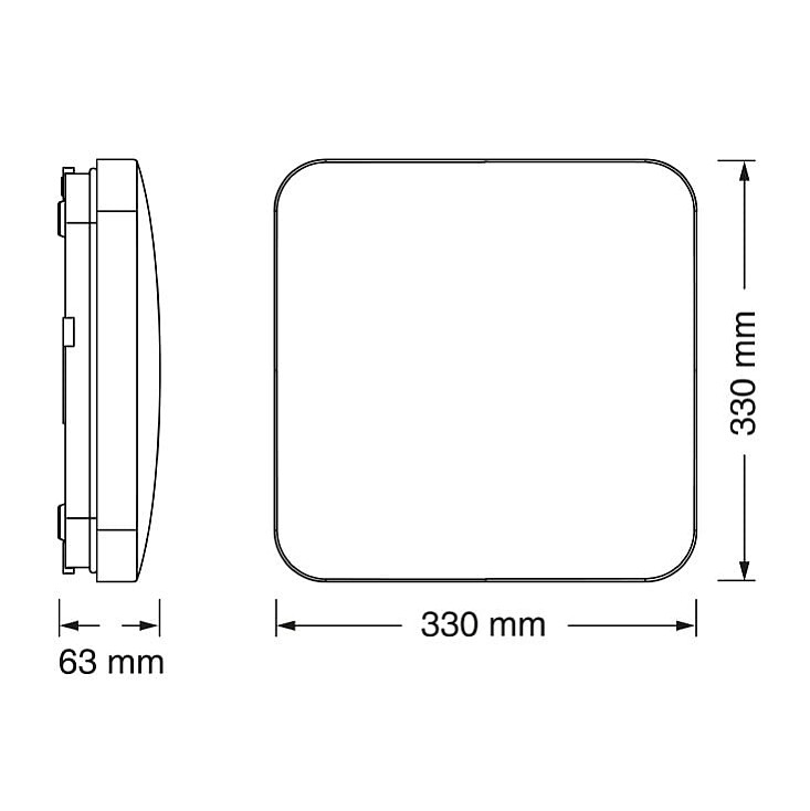 Osram LED pravougaona plafonjera 24W 6500K IP20