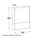 Zidna LED lampa 10W 3000K IP65 crna