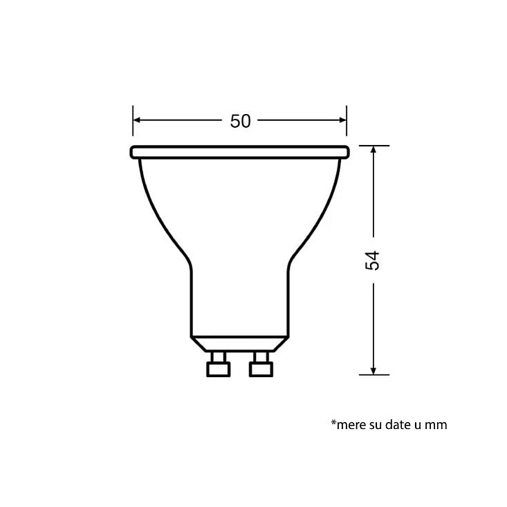 LED sijalica crna 6500K 6.9W GU10 120° Osram 4058075766662E
