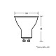LED sijalica crna 6500K 6.9W GU10 120° Osram 4058075766662E