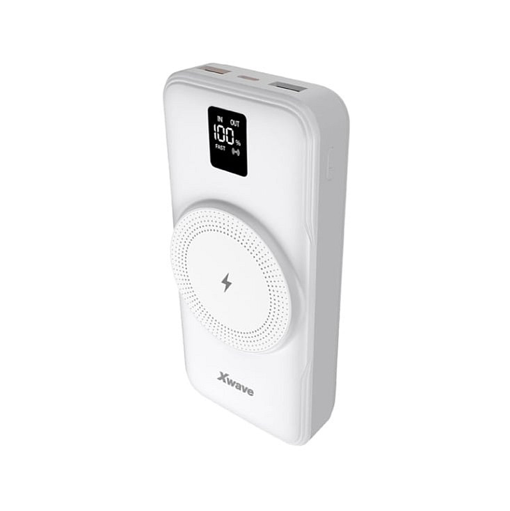 Xwave Power bank eksterna baterija 20000mAh/20W/15W wireless/PD/QC3.0 (bela) NT32959