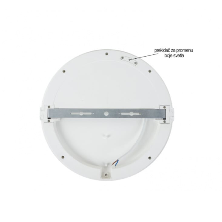 Bela LED plafonjera 20W, promenljiva boja svetla IP65 MONA-200-20W