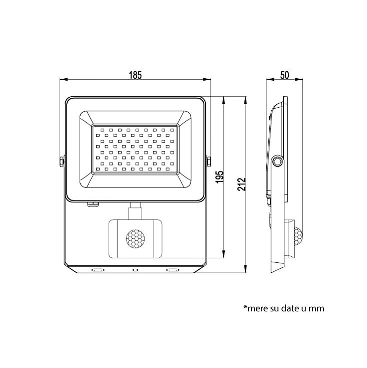 LED reflektor sa PIR senzorom 30W 6500K 4300lm LRF048SW-050