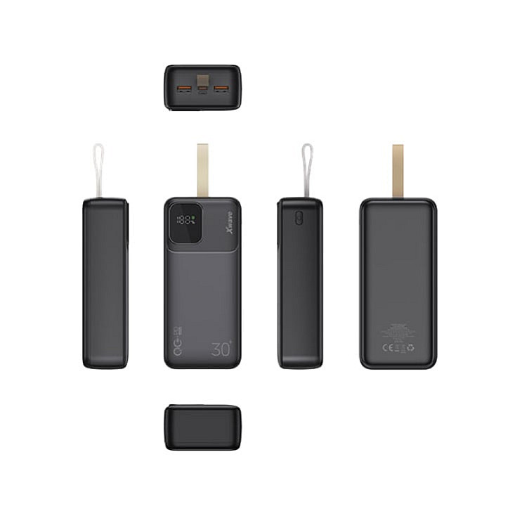 Xwave power bank eksterna baterija 30000mAh/20W/PD3.0/QC3.0/3A/2 xUSB/Type-C NT32955