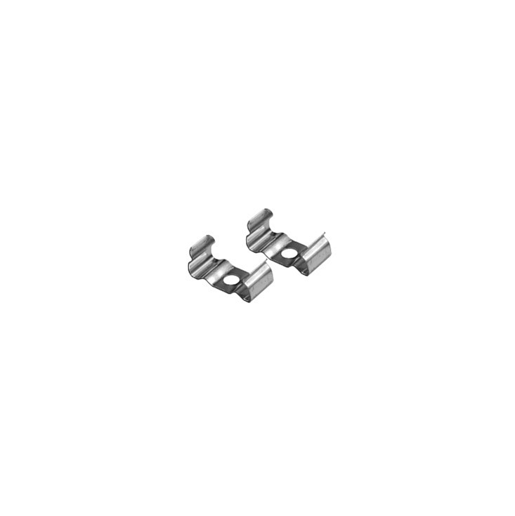Set aluminijumski profil za LED trake 2m 17.5x7 mm crni