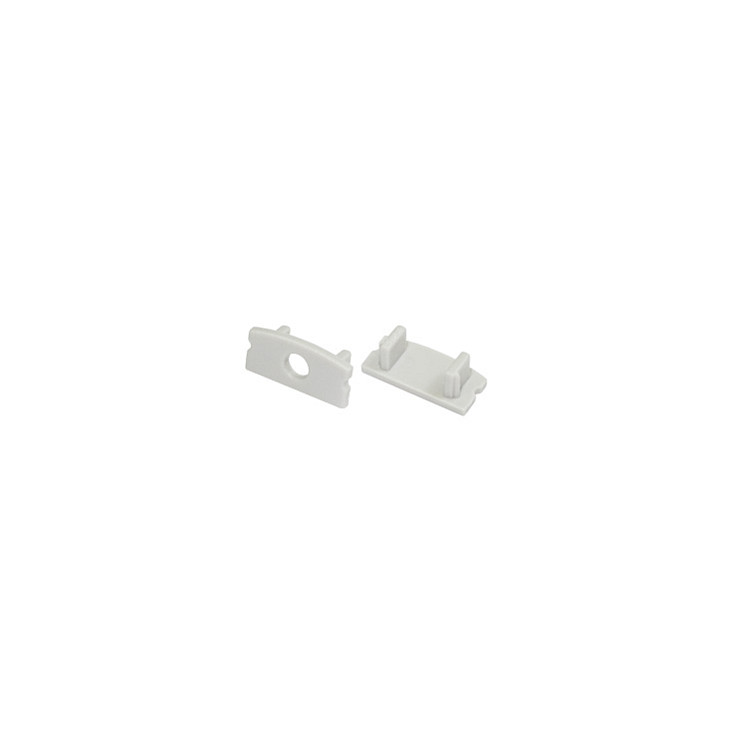 Set aluminijumski profil za LED trake 2m 17.5x7 mm crni