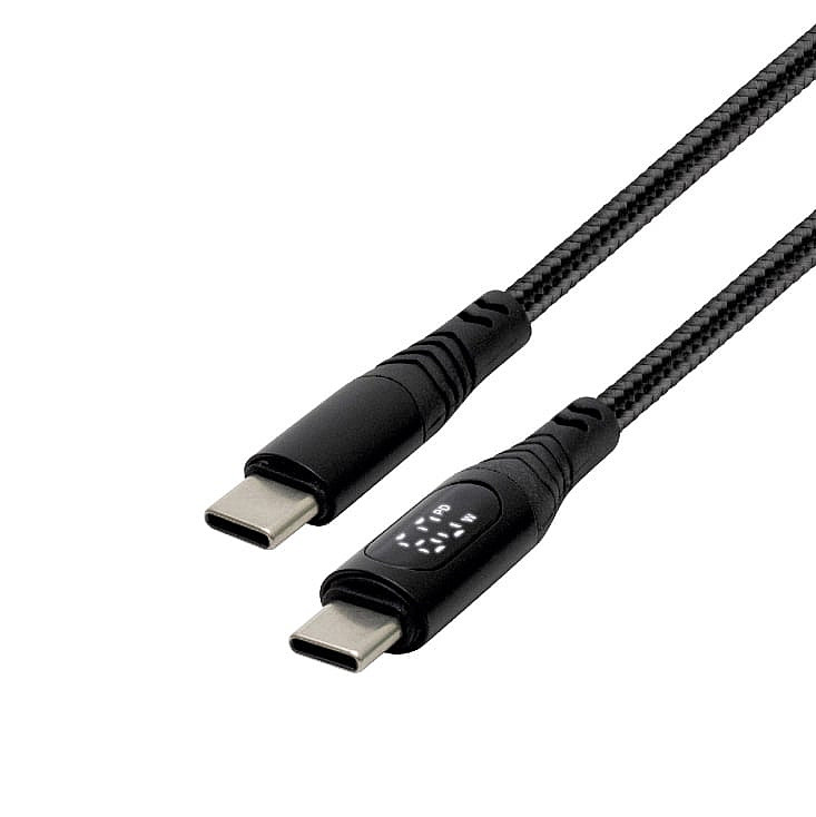 USB kabel sa displejem, USB-C/USB-C, 100W 1.2m USBCC100PM