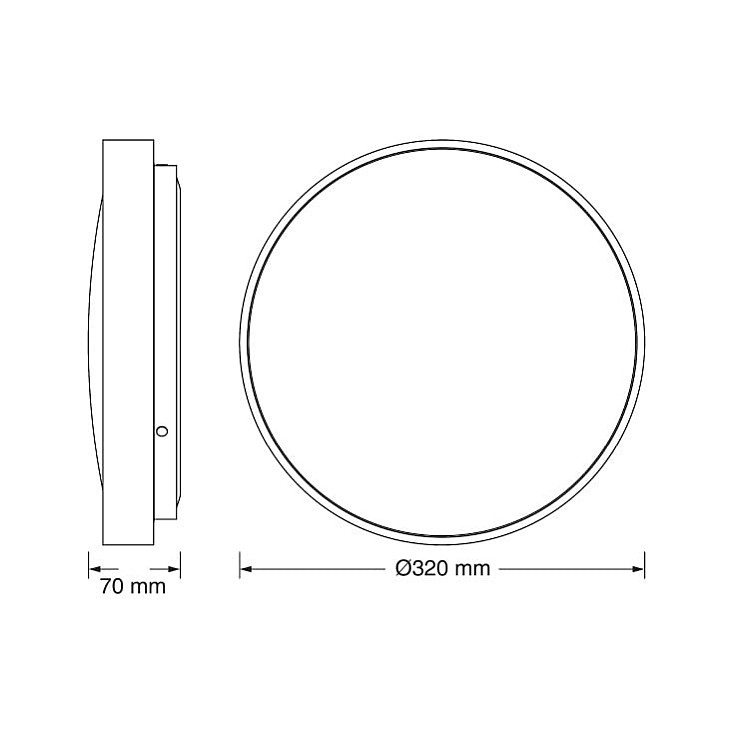 Osram LED plafonjera 18W 4000K IP20 zlatna