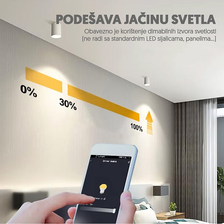 Wi-Fi smart dimer-modul, 150W WFM-DM01