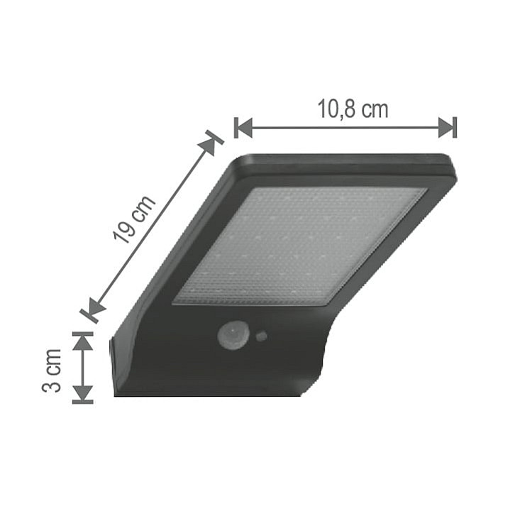 Solarni LED reflektor sa senz. 2.16W 10000K 300lm FLP300SOLAR