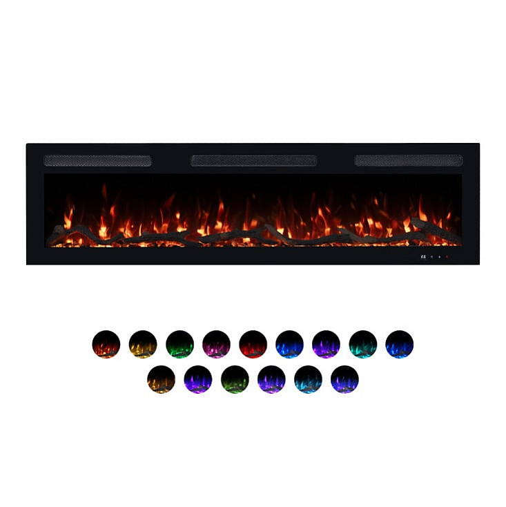 Prosto smart el. 50" 3u1 multikolor s. kamin 1800W EK50G15/WF
