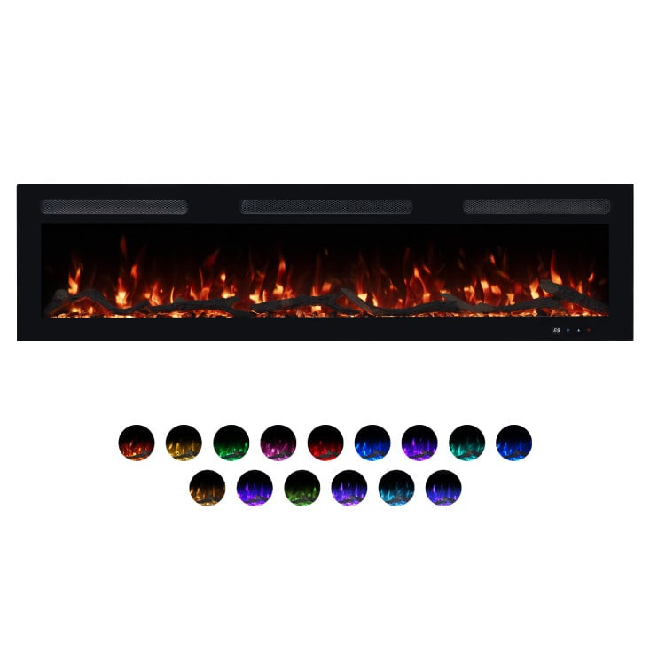 Prosto smart el. 60" 3u1 multikolor s. kamin 1800W EK60G15/WF