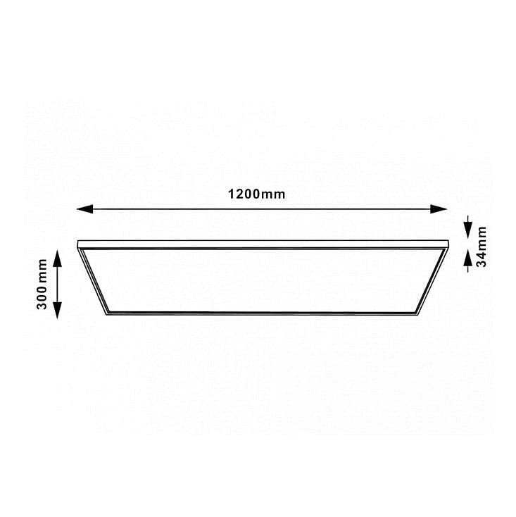 LED panel 48W, promenljiva boja svetla, 300x1200 KNS5-48W