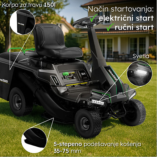 Iskra traktorska kosilica za travu 224 cm3 IE-TM224-610