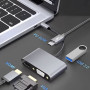4u1 USB HUB, HDMI+USB-A+VGA i USB-C(PD) HUB-USBC1/4