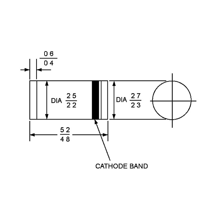 Dioda 1000V 1A Melf LL4007G