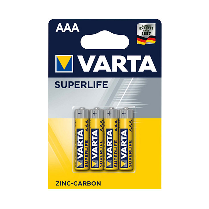 Varta cink-karbon baterije AAA VAR-R03/4BL