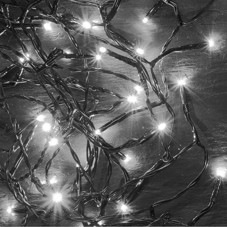 Lampice za jelku sa 50 hladno belih LED dioda KII50/WH
