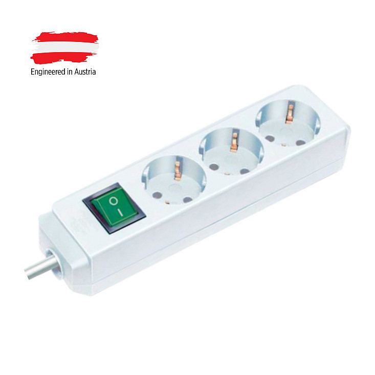 Razvodnik sa 3 mesta 3m 1.5mm2 + prekidač 1152320400b
