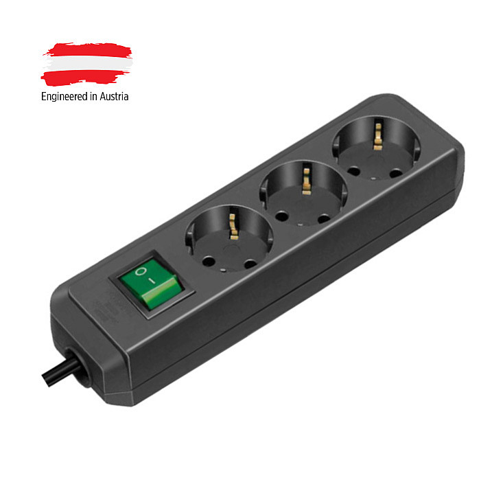 Razvodnik sa 3 mesta 5m 1.5mm2 + prekidač 1152900b