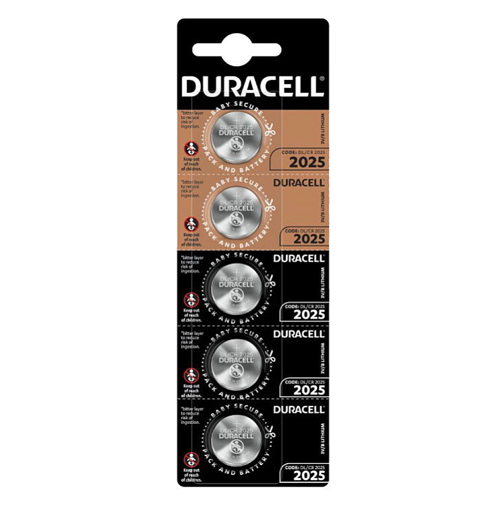 Duracell dugmaste baterije CR2025 DUR-CR2025/BP5