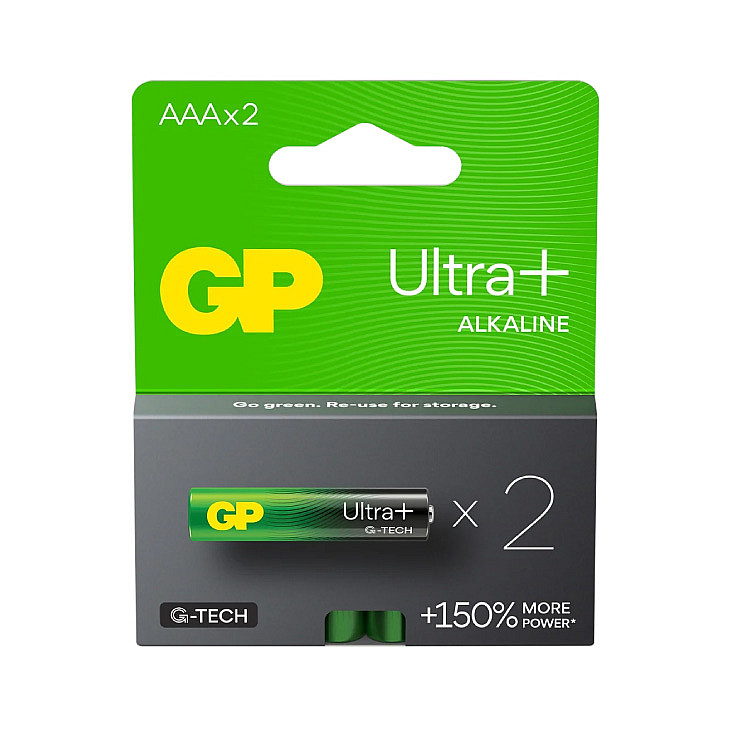 GP alkalne baterije ULTRA+ AAA GP-LR03-PLUS/2BPnd