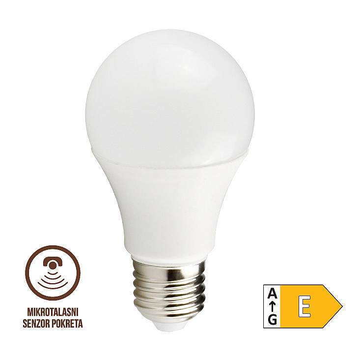 LED sijalica sa mikrotalasnim senzorom pokreta 8W LS-A60MLS-W-E27/8