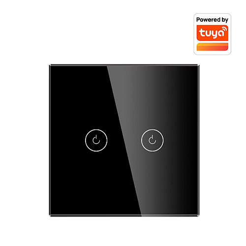 Wi-Fi smart prekidač svetla sa N provodnikom 2x5A WFPS-N02/BK