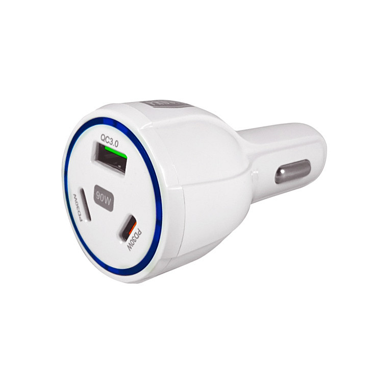 USB punjač iz upaljača automobila QC3.0+2xPD USBP359