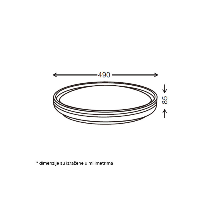 LED plafonjera 24,48W, promenljiva boja svetla VESTA 665 VESTA665