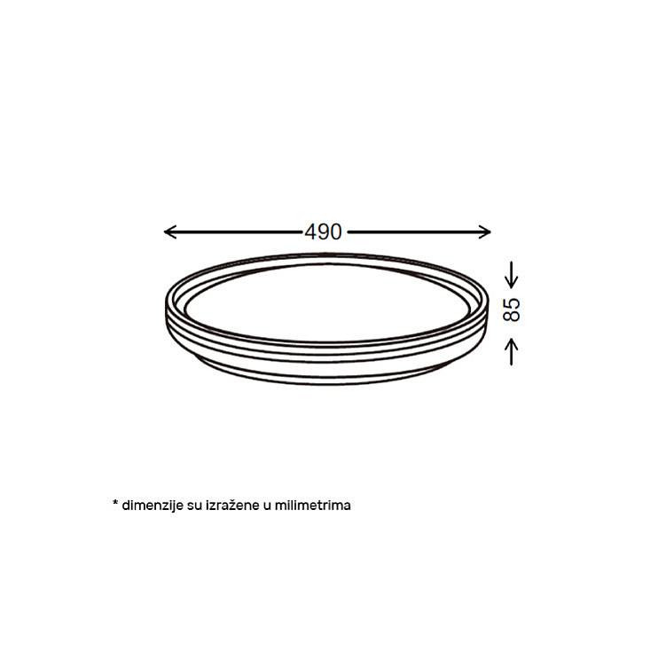 LED plafonjera 24,48W, promenljiva boja svetla VESTA 665 VESTA665