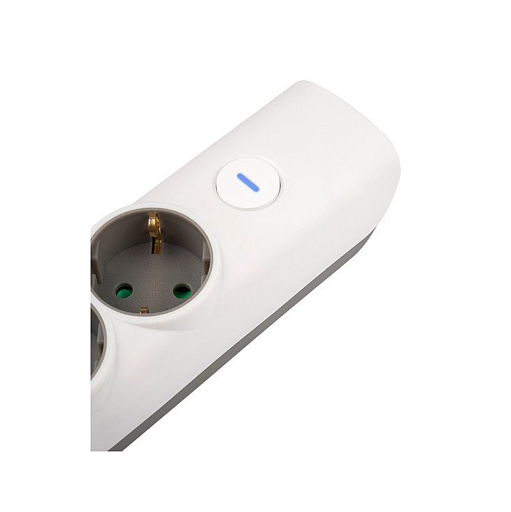 Razvodnik sa 4 mesta 1.4m 1.5mm2 + prekidač NVU4K/WH-P/1,5